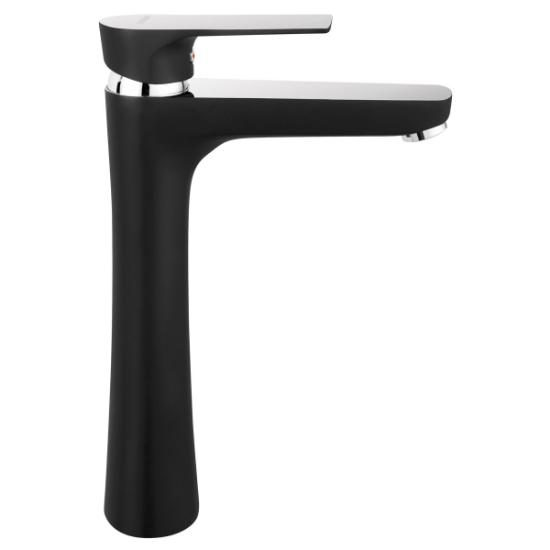 Εικόνα της Ferro Μπαταρία Νιπτήρος Υψηλή Algeo Square Black Baq2Lblc
