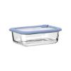 Εικόνα της Estia Φαγητοδοχείο Colorseal Γυάλινο 640ml 18.9X14.5X6.7 Με Καπάκι Σιλικόνης Μπλε