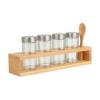 Εικόνα της Estia Δοχεία Μπαχαρικών Bamboo Essentials Γυάλινα Σετ 6 Τεμ Με Μεταλλικό Καπάκι & Βάση Bamboo