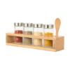 Εικόνα της Estia Δοχεία Μπαχαρικών Bamboo Essentials Γυάλινα Σετ 6 Τεμ Με Μεταλλικό Καπάκι & Βάση Bamboo