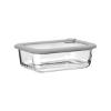 Εικόνα της Estia Φαγητοδοχείο Colorseal Γυάλινο 640ml 18.9X14.5X6.7 Με Καπάκι Σιλικόνης Γκρι