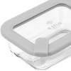 Εικόνα της Estia Φαγητοδοχείο Colorseal Γυάλινο 370ml 16.3X12.3X6.2cm Με Καπάκι Σιλικόνης Γκρι