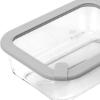 Εικόνα της Estia Φαγητοδοχείο Colorseal Γυάλινο 1520ml 23.5X17.8X7.6cm Με Καπάκι Σιλικόνης Γκρι