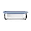 Εικόνα της Estia Φαγητοδοχείο Colorseal Γυάλινο 1050ml 21.6X16.5X7.4cm Με Καπάκι Σιλικόνης Μπλε
