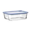 Εικόνα της Estia Φαγητοδοχείο Colorseal Γυάλινο 1050ml 21.6X16.5X7.4cm Με Καπάκι Σιλικόνης Μπλε