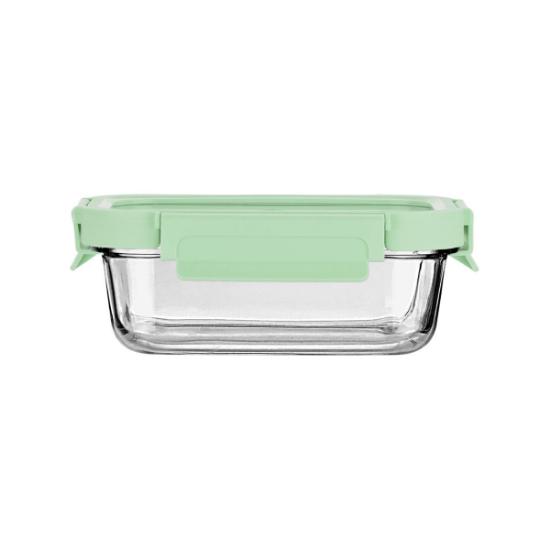 Εικόνα της Estia Φαγητοδοχείο Click&Seal Γυάλινο 640ml 18.9X14.5X6.7 Με Καπάκι Πλαστικό Mint