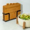 Εικόνα της Estia Σετ Επιφάνειες Κοπής Bamboo Essentials 5 Τεμ Με Μαύρη Μεταλλική Βάση