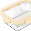 Εικόνα της Estia Φαγητοδοχείο Click&Seal Γυάλινο 1050ml 21.6X16.5X7.4cm Με Καπάκι Πλαστικό Ivory
