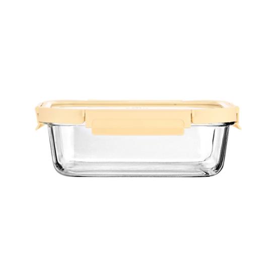 Εικόνα της Estia Φαγητοδοχείο Click&Seal Γυάλινο 640ml 18.9X14.5X6.7 Με Καπάκι Πλαστικό Ivory