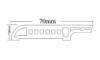 Εικόνα της NewPlan Περβάζι Bινυλικό Mocha Oak 68753 Basic 70Χ2400Mm