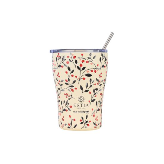 Εικόνα της Estia Θερμός Coffee Mug Save The Aegean 350Ml Bloom Beige