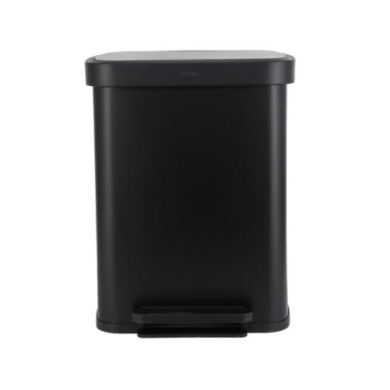 Εικόνα της Estia Κάδος Απορριμάτων Flatop Soft Close 50Lt Ματ Μαύρος