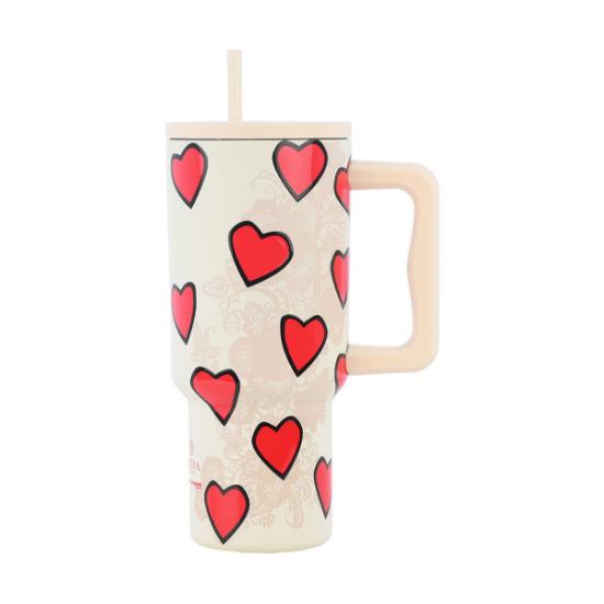 Εικόνα της Estia Θερμός Straw Tumbler Xl Save The Aegean 900Ml Tender Lace