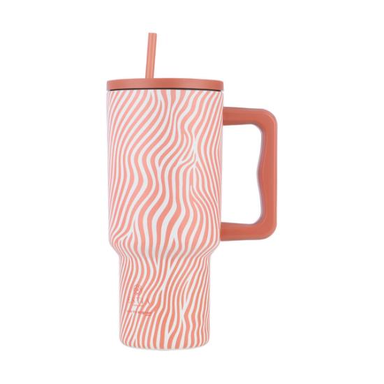 Εικόνα της Estia Θερμός Straw Tumbler Xl Save The Aegean 900Ml Soft Ripple