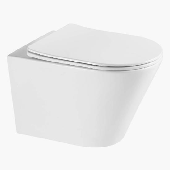 Εικόνα της Biojet Λεκάνη Κρεμαστή Rimless 54cm Monaco White Glossy Set 54cm
