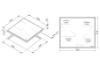 Εικόνα της Pyramis Εστία Κεραμική Phc62410Fmb 58x51εκ.