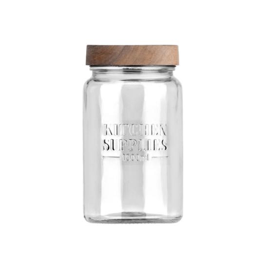 Εικόνα της Estia Δοχείο Αποθήκευσης Allure Γυάλινο 1000Ml 10X10X18Cm