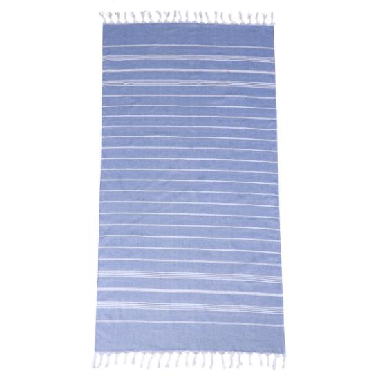 Εικόνα της Estia Πετσέτα Θαλάσσης NAVY STRIPES Βαμβακερή 80x170cm ΜΠΛΕ