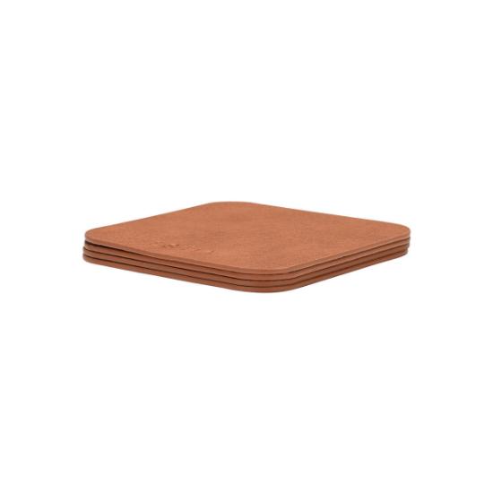 Εικόνα της Estia Estia Σουβερ Allure Pvc 10X10Cm Καφε  Σετ 4 Τεμ.