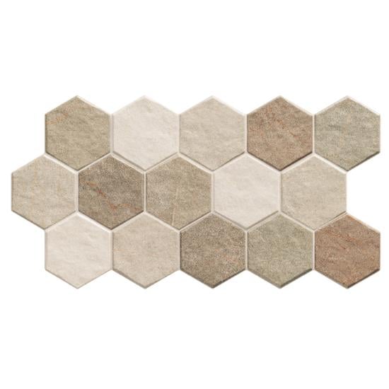 Εικόνα της Bagno Tiles Πλακάκι Hex Stonehenge Earth 26,5X51Cm