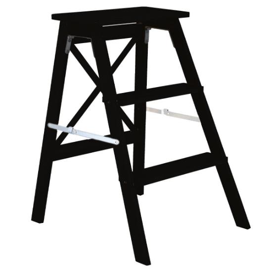 Εικόνα της Estia Σκαλοσκαμπώ Bamboo Essentials Με 3 Σκαλιά Μαύρο