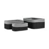 Εικόνα της Estia Estia Καλάθι Οργάνωσης Bamboo Essentials Me Επένδυση Σετ 3Τεμ. Μαύρο