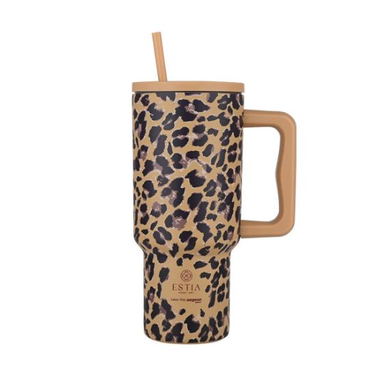 Εικόνα της Estia Estia Θερμός Straw Tumbler Xl Save The Aegean 900Ml Spotted Prowl