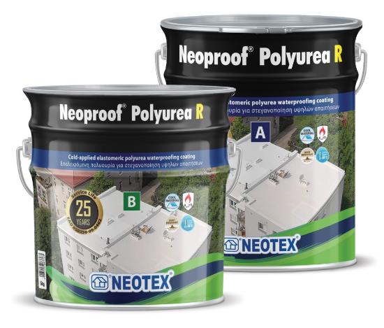 Εικόνα της Neotex Neoproof Polyurea R A+B 19Kg Λευκό
