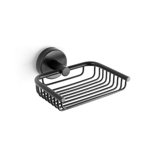 Εικόνα της Karag Σαπουνοθήκη Σχαρωτή Μαύρη Ματ Uno 1303 55 13cm