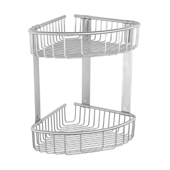 Εικόνα της Karag Καλάθι Γωνιακό Διπλό Σχαρωτό RETI 963888 99 Σατινέ 21x21x33cm