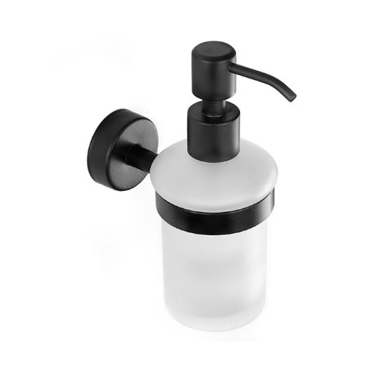 Εικόνα της Karag Δοχείο Σαπουνιού Γυάλινο MODERNO 2801 55 Μαύρο Ματ