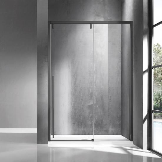 Εικόνα της Karag Καμπίνα Από Τοίχο Σε Τοίχο Με Διάφανο Κρύσταλλο Santorini 400 Gun Metal