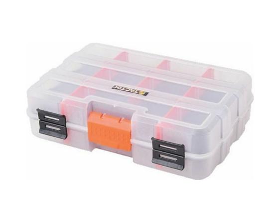 Εικόνα της Tactix Ταμπακιέρα Εργαλείων με Ρυθμιζόμενα Χωρίσματα Διάφανη 22.4x16.4x6εκ.