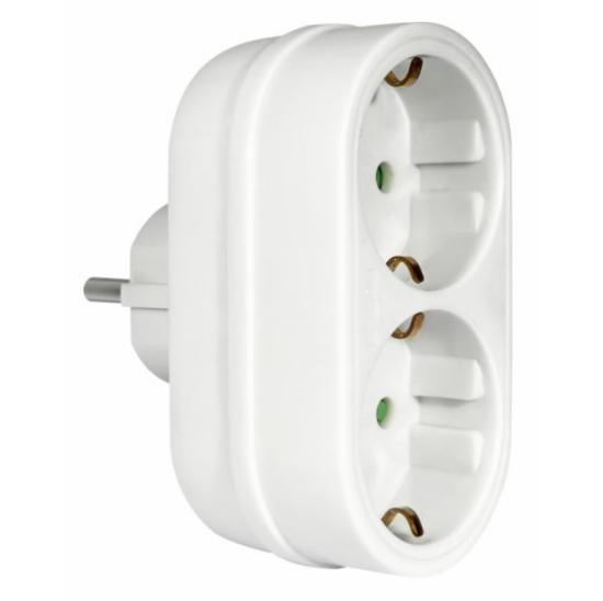 Εικόνα της Elvhx Αντάπτορας Schuko 2θ Schuko X16a Max 3680w Ip20 Λευκό