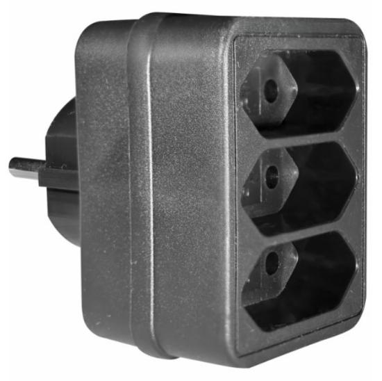 Εικόνα της Elvhx Αντάπτορας Schuko 3θ II X16a Max 1700w Ip20 Μαύρο