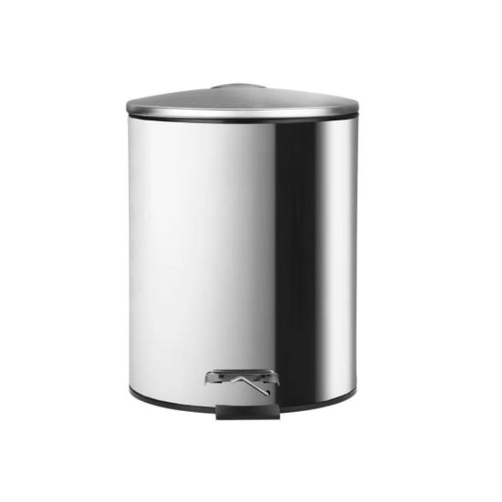 Εικόνα της Estia Χαρτοδοχείο Μπάνιου Classic Ανοξείδωτο 5lt Ματ Ίνοξ