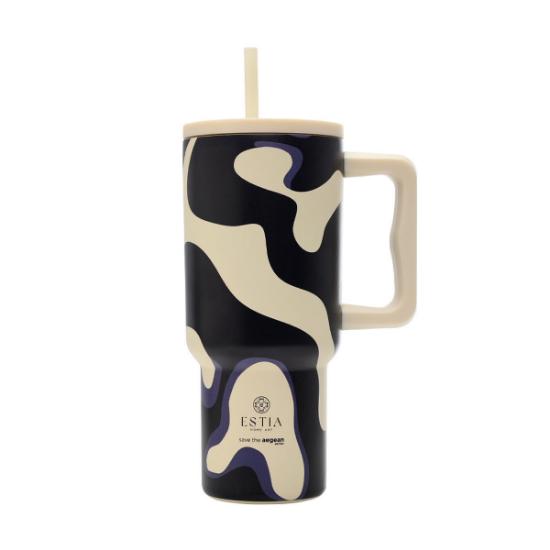 Εικόνα της Estia Θερμός Straw Tumbler Xl Save The Aegean 900ml Bold Drift