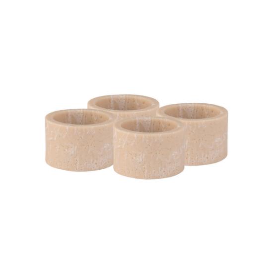 Εικόνα της Estia Κρίκοι Πετσέτας Traverine 5,2x3,2cm Σετ 4τεμ.