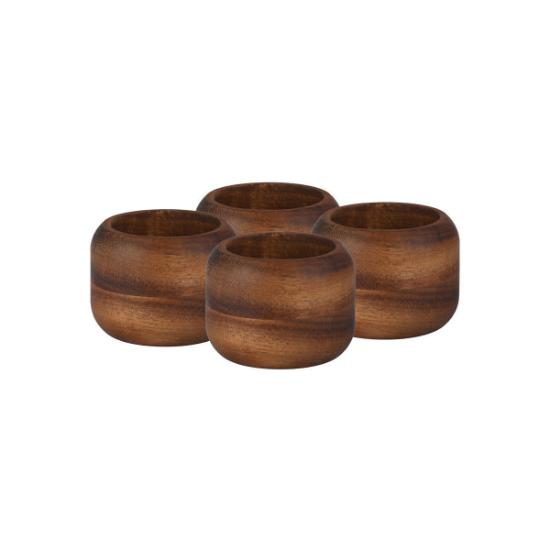 Εικόνα της Estia Κρίκοι Πετσέτας Allure 5,5x4cm Σετ 4τεμ.