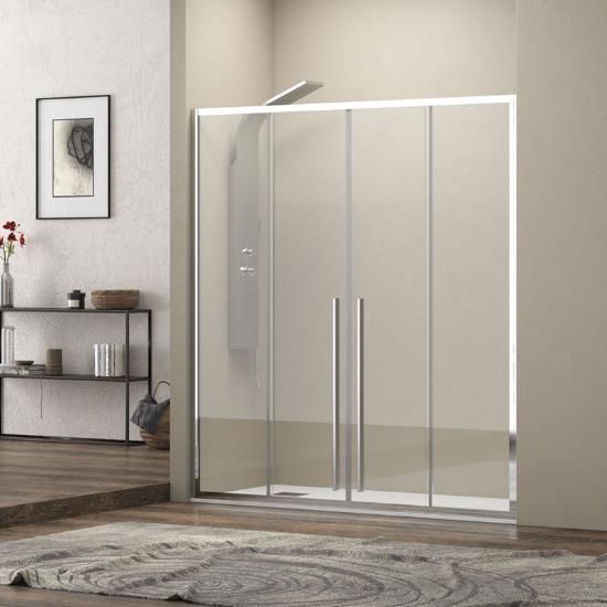 Εικόνα της Karag Καμπίνα Από Τοίχο σε Τοίχο με Διάφανο Κρύσταλλο ELYSIUM 600