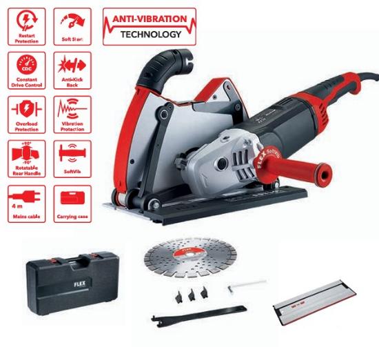 Εικόνα της Flex Γωνιακός Τροχός Με Κεφαλή Αναρρόφησης Σκόνης DCG L 26-6 230 G-Set