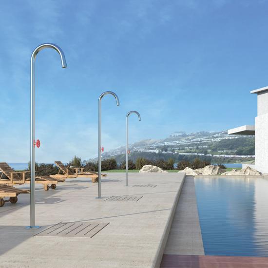 Εικόνα της Karag Κολόνα Σταθερού Ντους Εξωτερικού Χώρου Pylon Inox