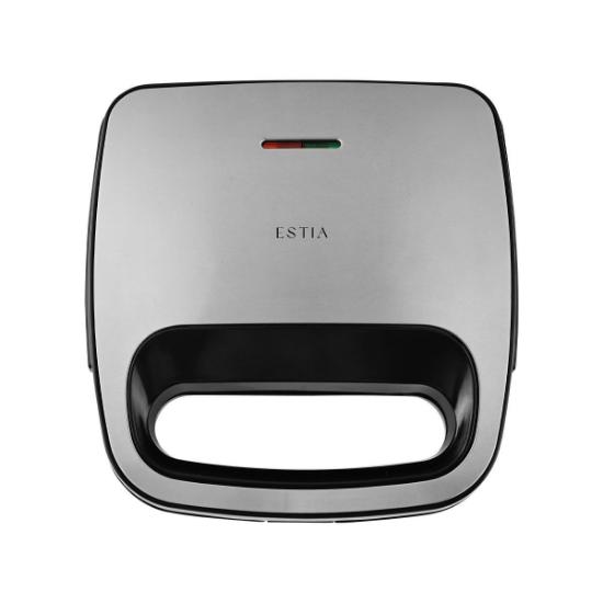 Εικόνα της Estia Τοστιέρα Black & Inox 2 Θέσεων 750w