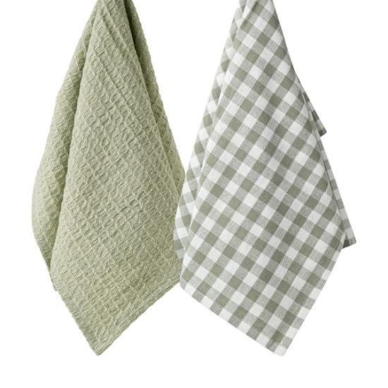 Εικόνα της Estia Πετσέτα Κουζίνας Casa 45x65cm Γκρι Σετ 2τεμ.