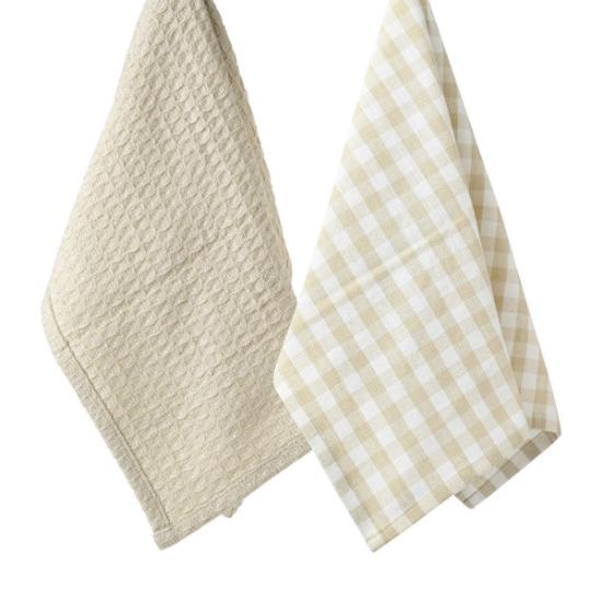 Εικόνα της Estia Πετσέτα Κουζίνας Casa 45x65cm Μπεζ Σετ 2τεμ.