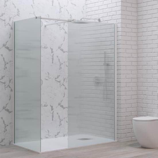 Εικόνα της Karag Σταθερά διαχωριστικά ντουζιέρας με flute κρύσταλλο WALKIN 2 White