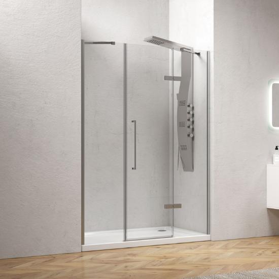 Εικόνα της Karag Καμπίνα από τοίχο σε τοίχο με διάφανο κρύσταλλο TINOS 600 Cromo