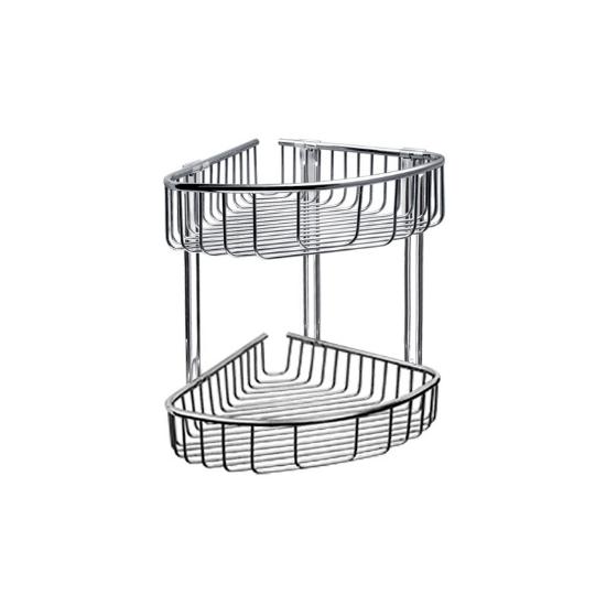 Εικόνα της Karag Διπλό Γωνιακό Καλάθι Σχαρωτό Χρωμέ Reti 963888 21X21X33cm