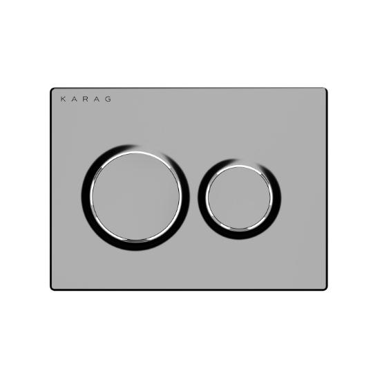 Εικόνα της Karag Πλακέτα Καζανακίου Διπλής Λειτουργίας Olimpos Gun Metal O230-030