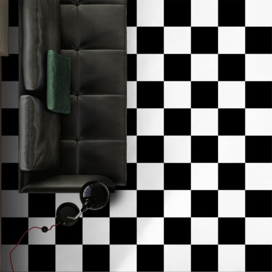 Εικόνα της Bagno tiles Πλακάκι Basic Black Karag 25x25cm